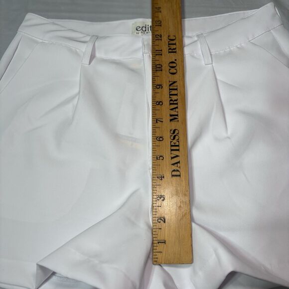 Edited by Remi Bader Women's Trouser Short Size 8 White NWT - Picture 6 of 11
